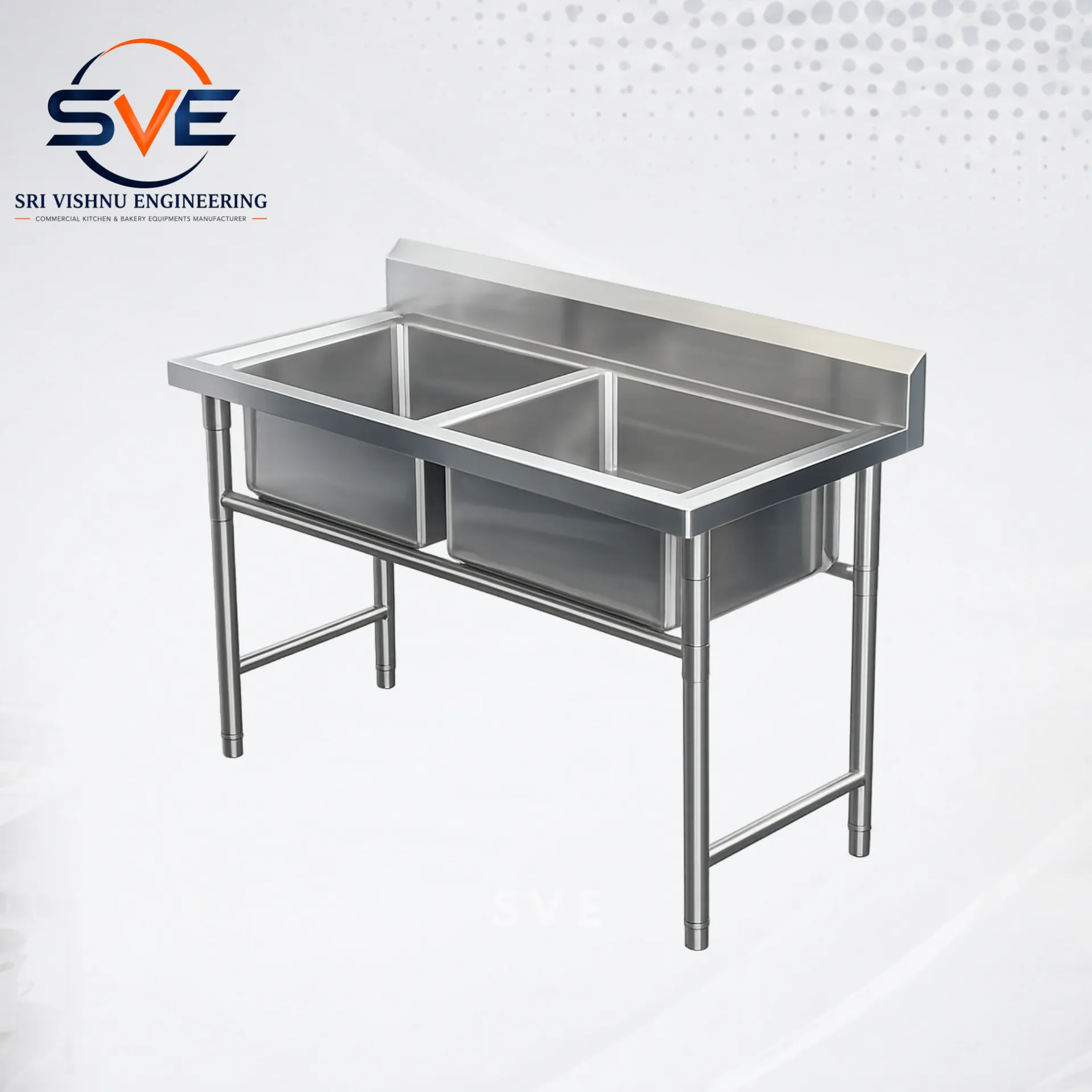Commercial Two Sink Unit