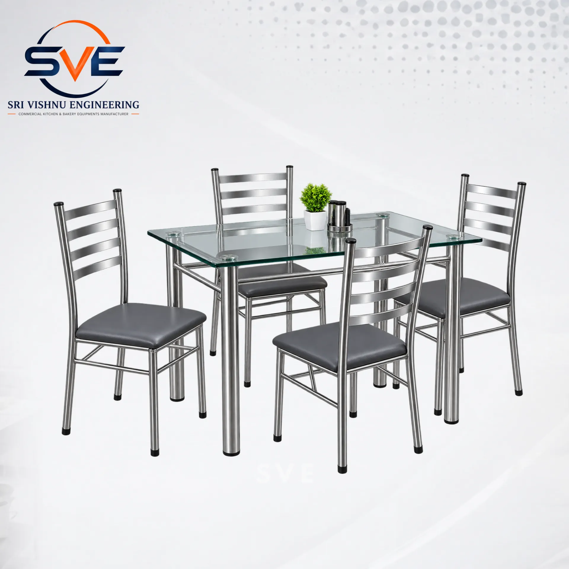 Tea Coffee Table Set - Clear Glass
