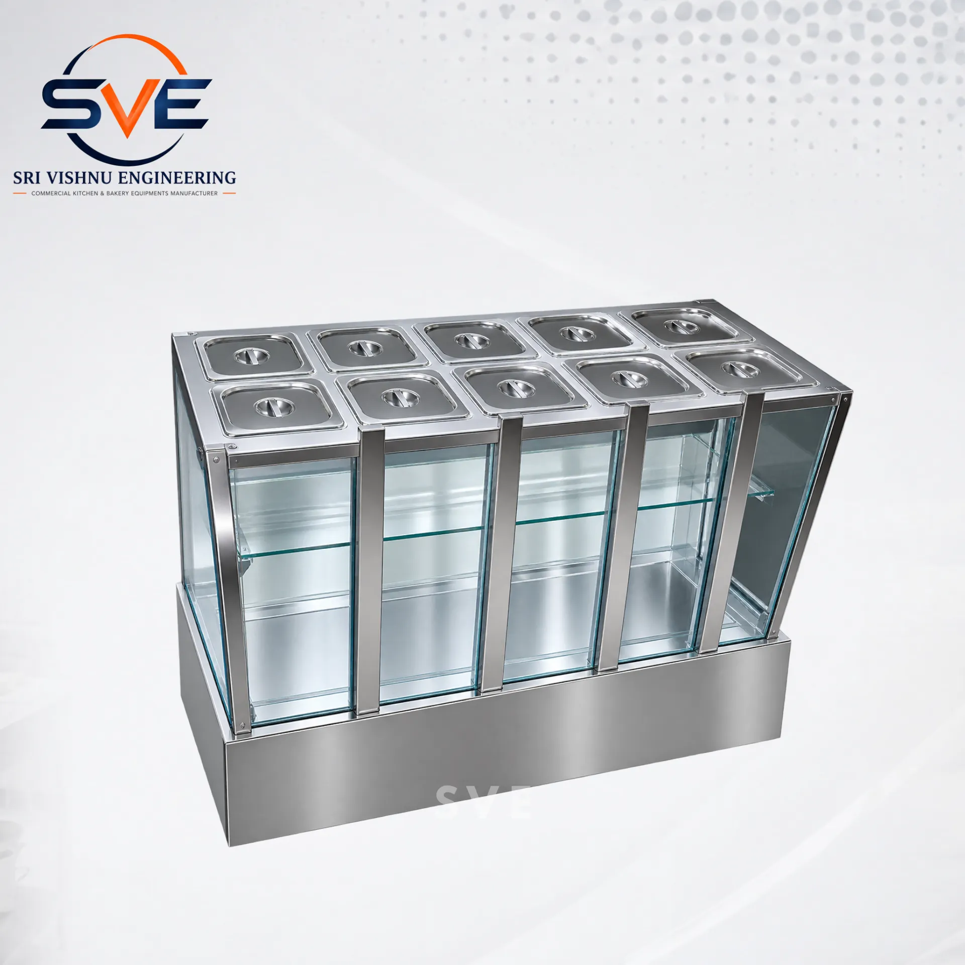 Dry Fruits Display Counter - SS Bins